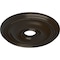 Ekena Millwork Bradford Ceiling Medallion (Canopies up to 4 3/8"), 18 1/8"OD x 3 3/4"ID x 1 1/8"P, Stone Hearth CM18BRSHF - alternate 4